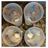 Set of 8 Minnesota Themed Frosted Glass Tumblers by Catstudio Set of 8 Minnesota Themed Frosted Glass Tumblers by Catstudio