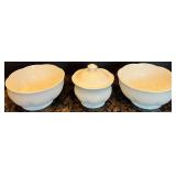 Collection of 22 Mix and Match Vintage White Porcelain Dinnerware and Serveware Collection of 22 Mix and Match Vintage White Porcelain Dinnerware and Serveware