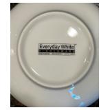 Collection of 22 Mix and Match Vintage White Porcelain Dinnerware and Serveware Collection of 22 Mix and Match Vintage White Porcelain Dinnerware and Serveware