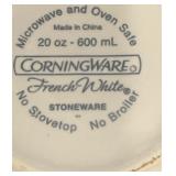 CorningWare French White Collection - 10 Piece Set with Casserole, Mugs, and Baking Dishes CorningWare French White Collection - 10 Piece Set with Casserole, Mugs, and Baking Dishes
