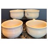 Rustic Stoneware Soup Tureen & Bowl Set with Floral Design Rustic Stoneware Soup Tureen & Bowl Set with Floral Design