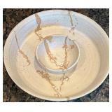 Artisan 7 Piece Stoneware Bowls and Plates - Handcrafted Designs Artisan 7 Piece Stoneware Bowls and Plates - Handcrafted Designs