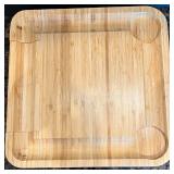 Smirly Brand Bamboo Cheese Board with Knife Set and Rattan Baskets Smirly Brand Bamboo Cheese Board with Knife Set and Rattan Baskets