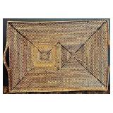 Smirly Brand Bamboo Cheese Board with Knife Set and Rattan Baskets Smirly Brand Bamboo Cheese Board with Knife Set and Rattan Baskets