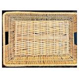 Smirly Brand Bamboo Cheese Board with Knife Set and Rattan Baskets Smirly Brand Bamboo Cheese Board with Knife Set and Rattan Baskets