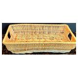 Smirly Brand Bamboo Cheese Board with Knife Set and Rattan Baskets Smirly Brand Bamboo Cheese Board with Knife Set and Rattan Baskets