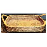 Smirly Brand Bamboo Cheese Board with Knife Set and Rattan Baskets Smirly Brand Bamboo Cheese Board with Knife Set and Rattan Baskets