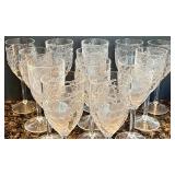 Numerous Set of Plastic Partywear Including Tumblers,  Wine Glasses and Appetizer Trays including Pier 1 Numerous Set of Plastic Partywear Including Tumblers,  Wine Glasses and Appetizer Trays including Pier 1