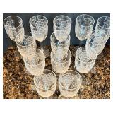 Numerous Set of Plastic Partywear Including Tumblers,  Wine Glasses and Appetizer Trays including Pier 1 Numerous Set of Plastic Partywear Including Tumblers,  Wine Glasses and Appetizer Trays including Pier 1