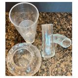 Set of 3 Elegant Crystal Vases in Assorted Designs Set of 3 Elegant Crystal Vases in Assorted Designs