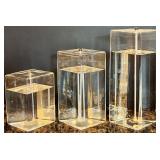 7 Piece Collection of Decorative Oil & Wax Candles with Glass Stands 7 Piece Collection of Decorative Oil & Wax Candles with Glass Stands