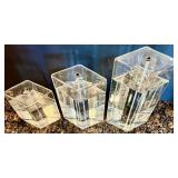 7 Piece Collection of Decorative Oil & Wax Candles with Glass Stands 7 Piece Collection of Decorative Oil & Wax Candles with Glass Stands