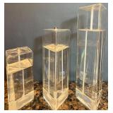 7 Piece Collection of Decorative Oil & Wax Candles with Glass Stands 7 Piece Collection of Decorative Oil & Wax Candles with Glass Stands