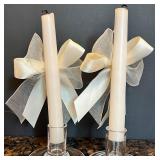 7 Piece Collection of Decorative Oil & Wax Candles with Glass Stands 7 Piece Collection of Decorative Oil & Wax Candles with Glass Stands