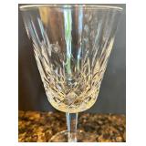 Set of 9 Waterford Crystal Wine Glasses with Cut Glass Design Set of 9 Waterford Crystal Wine Glasses with Cut Glass Design