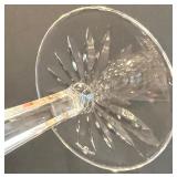 Set of 9 Waterford Crystal Wine Glasses with Cut Glass Design Set of 9 Waterford Crystal Wine Glasses with Cut Glass Design