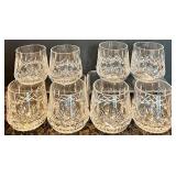 Set of 8 Waterford Crystal Tumblers with Intricate Cut Design Set of 8 Waterford Crystal Tumblers with Intricate Cut Design