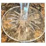 Set of 3 Waterford Crystal Goblets with Intricate Cut Design Set of 3 Waterford Crystal Goblets with Intricate Cut Design