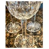 Set of 3 Waterford Crystal Goblets with Intricate Cut Design Set of 3 Waterford Crystal Goblets with Intricate Cut Design