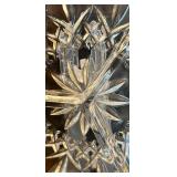 Waterford Cut Crystal Appetizer Serving Platter with Crystal Bowl, and Creamer Waterford Cut Crystal Appetizer Serving Platter with Crystal Bowl, and Creamer