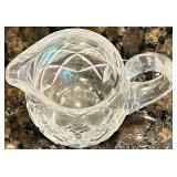 Waterford Cut Crystal Appetizer Serving Platter with Crystal Bowl, and Creamer Waterford Cut Crystal Appetizer Serving Platter with Crystal Bowl, and Creamer