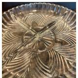Collection of 12 Vintage Crystal Cut Glass Serving Bowls and Plates Collection of 12 Vintage Crystal Cut Glass Serving Bowls and Plates