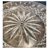 Collection of 12 Vintage Crystal Cut Glass Serving Bowls and Plates Collection of 12 Vintage Crystal Cut Glass Serving Bowls and Plates