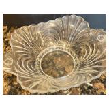 Collection of 12 Vintage Crystal Cut Glass Serving Bowls and Plates Collection of 12 Vintage Crystal Cut Glass Serving Bowls and Plates