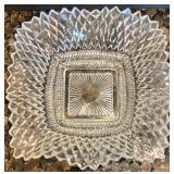 Collection of 12 Vintage Crystal Cut Glass Serving Bowls and Plates Collection of 12 Vintage Crystal Cut Glass Serving Bowls and Plates