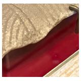 Luxor Egypt Relief Stone Plaque in Ornate Frame with 1979 Tour Inscription with 2 Egyptian Plates Luxor Egypt Relief Stone Plaque in Ornate Frame with 1979 Tour Inscription with 2 Egyptian Plates