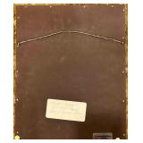 Luxor Egypt Relief Stone Plaque in Ornate Frame with 1979 Tour Inscription with 2 Egyptian Plates Luxor Egypt Relief Stone Plaque in Ornate Frame with 1979 Tour Inscription with 2 Egyptian Plates