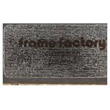 Luxor Egypt Relief Stone Plaque in Ornate Frame with 1979 Tour Inscription with 2 Egyptian Plates Luxor Egypt Relief Stone Plaque in Ornate Frame with 1979 Tour Inscription with 2 Egyptian Plates