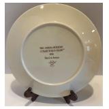 Lenox 1993 Annual Holiday Collectors Plate with Red Ramekins Set and Holiday Gravy Warmer Lenox 1993 Annual Holiday Collectors Plate with Red Ramekins Set and Holiday Gravy Warmer