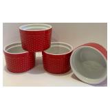 Lenox 1993 Annual Holiday Collectors Plate with Red Ramekins Set and Holiday Gravy Warmer Lenox 1993 Annual Holiday Collectors Plate with Red Ramekins Set and Holiday Gravy Warmer