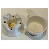 Lenox 1993 Annual Holiday Collectors Plate with Red Ramekins Set and Holiday Gravy Warmer Lenox 1993 Annual Holiday Collectors Plate with Red Ramekins Set and Holiday Gravy Warmer