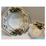 Fitz and Floyd Winter Wonderland Serving Bowls and Dish Set Fitz and Floyd Winter Wonderland Serving Bowls and Dish Set