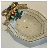 Fitz and Floyd Winter Wonderland Serving Bowls and Dish Set Fitz and Floyd Winter Wonderland Serving Bowls and Dish Set