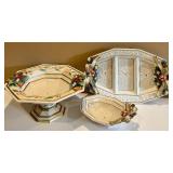 Fitz and Floyd Winter Wonderland Serving Bowls and Dish Set Fitz and Floyd Winter Wonderland Serving Bowls and Dish Set