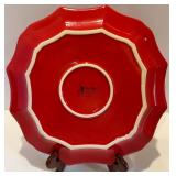 Mix of Holiday Theme Ceramic Plates and Snowman Decoration Mix of Holiday Theme Ceramic Plates and Snowman Decoration