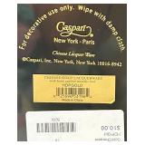 Set of 8 Caspari New York-Paris Chinese Gold Lacquerware Charger Plates Set of 8 Caspari New York-Paris Chinese Gold Lacquerware Charger Plates