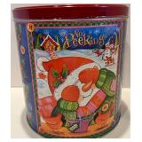 Festive Holiday Decor Set: Red Ornament Cone Tree, Tin & Evergreen Arrangement Festive Holiday Decor Set: Red Ornament Cone Tree, Tin & Evergreen Arrangement