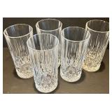 Set of 5 Waterford Crystal Highball Glasses Set of 5 Waterford Crystal Highball Glasses
