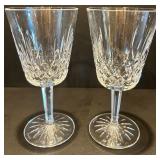 Set of 4 Waterford Crystal Lismore Wine Glasses Set of 4 Waterford Crystal Lismore Wine Glasses