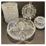 Waterford Crystal Cut Glass Collection: Bowl, Paperweight, and Coasters Waterford Crystal Cut Glass Collection: Bowl, Paperweight, and Coasters