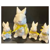 Collection of Ceramic Rabbit Figurines, Including Musical Bunnies Collection of Ceramic Rabbit Figurines, Including Musical Bunnies