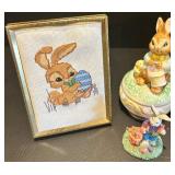 Collection of Ceramic Rabbit Figurines, Including Musical Bunnies Collection of Ceramic Rabbit Figurines, Including Musical Bunnies