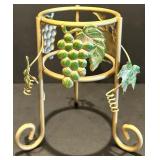 Set of 3 Metal Wheat Candle Holders with Decorative Accents and Ornate Metal Lantern Set of 3 Metal Wheat Candle Holders with Decorative Accents and Ornate Metal Lantern