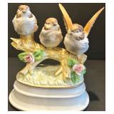 Set of 8 Porcelain Figurines: Mother and Child, Birds on Branch, and more Set of 8 Porcelain Figurines: Mother and Child, Birds on Branch, and more