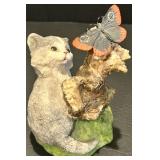 Set of 8 Porcelain Figurines: Mother and Child, Birds on Branch, and more Set of 8 Porcelain Figurines: Mother and Child, Birds on Branch, and more