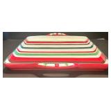 Set of Holiday Dishware with Serving Tray and Glasses Set of Holiday Dishware with Serving Tray and Glasses